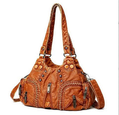 Large Capacity Crossbody Shoulder Bag Women Leather Messenger Tote Bags