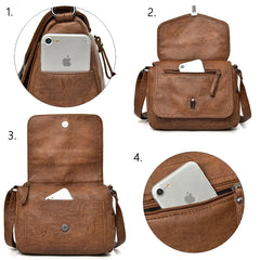 Soft Leather Crossbody Bags for Women Casual Shoulder Bags