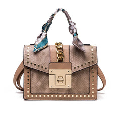 Rivet Crossbody Bag Small Messenger Red