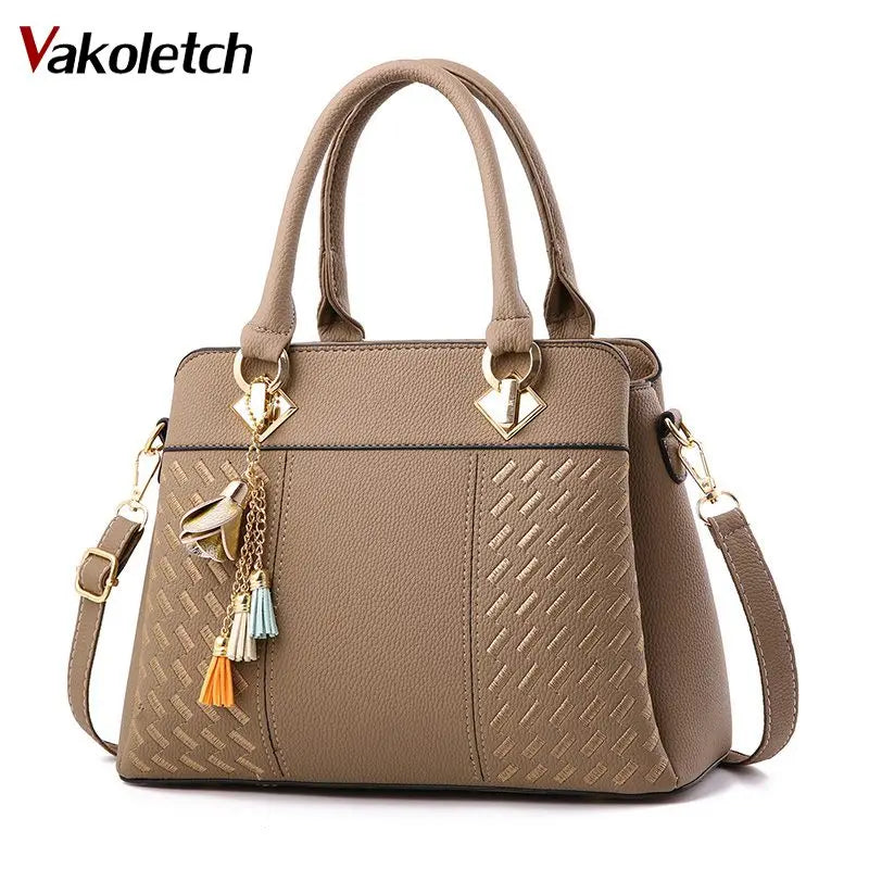 Women Leather Handbags Tasse Female Bag Shoulder bag KL612