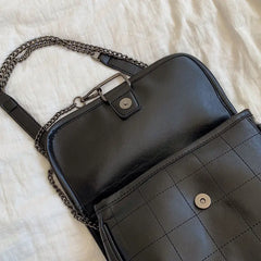 Vintage Shoulder Bag Chain Messenger Bags Soft Flap Shoulder Crossbody Pack