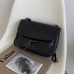Vintage Shoulder Bag Chain Messenger Bags Soft Flap Shoulder Crossbody Pack