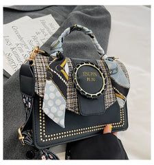 Women Leather Shoulder Tote Messenger Crossbody Bag