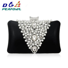 Beaded Purses Wedding Wallet Beige Evening Clutch Bags