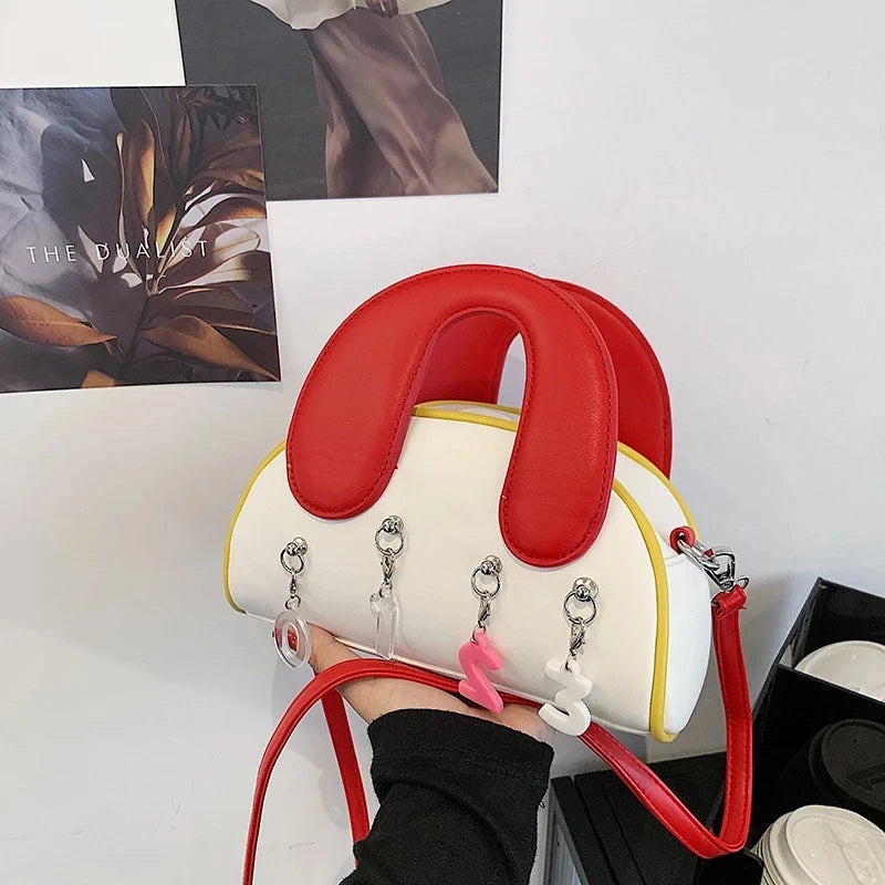 Women Crossbody Bag Pu Leather Shell Shoulder Bag