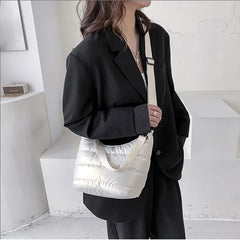 Women Shoulder Bags Nylon Crossbody Small Down Bag Tote