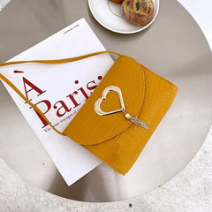 Heart Shaped Bag Women Purses Handbags Side Fashionable Satchels