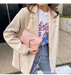 Heart Shaped Bag Women Purses Handbags Side Fashionable Satchels