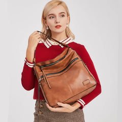 Hobo Handbags Women's Oil Wax Tote Bag Lady Large Shoulder Messenger