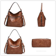 Hobo Handbags Women's Oil Wax Tote Bag Lady Large Shoulder Messenger