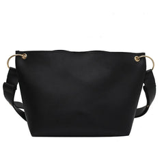 Ladies Bucket PU Leather Shoulder Bag Single Shoulder Large Capacity Messenger