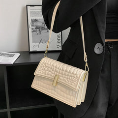 Lady Crocodile Bag Small Shoulder Purse Women Crossbody Handbag