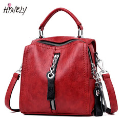 Lady Leather Handbags Women Bags Shoulder Crossbody Bag Multifunction Tote Purse