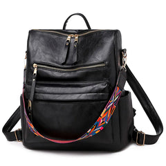 Leather Backpack Women Bag Pack Shoulder Bag Sac A Dos High Travel