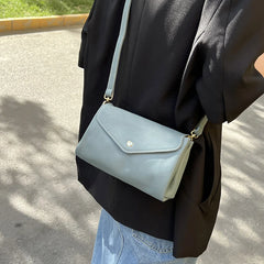 Leather Shoulder Bag Multi-layer Pocket Crossbody for Women