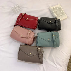 Leather Shoulder Bag Multi-layer Pocket Crossbody for Women