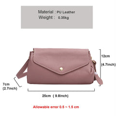 Leather Shoulder Bag Multi-layer Pocket Crossbody for Women