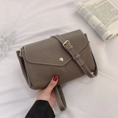 Leather Shoulder Bag Multi-layer Pocket Crossbody for Women