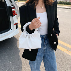 Small Leather Handbag Soft Crossbody Clutch Women's Totes Bag