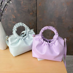 Small Leather Handbag Soft Crossbody Clutch Women's Totes Bag