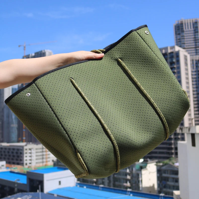 Neoprene Shoulder Handbag Casual Tote Bag for Women