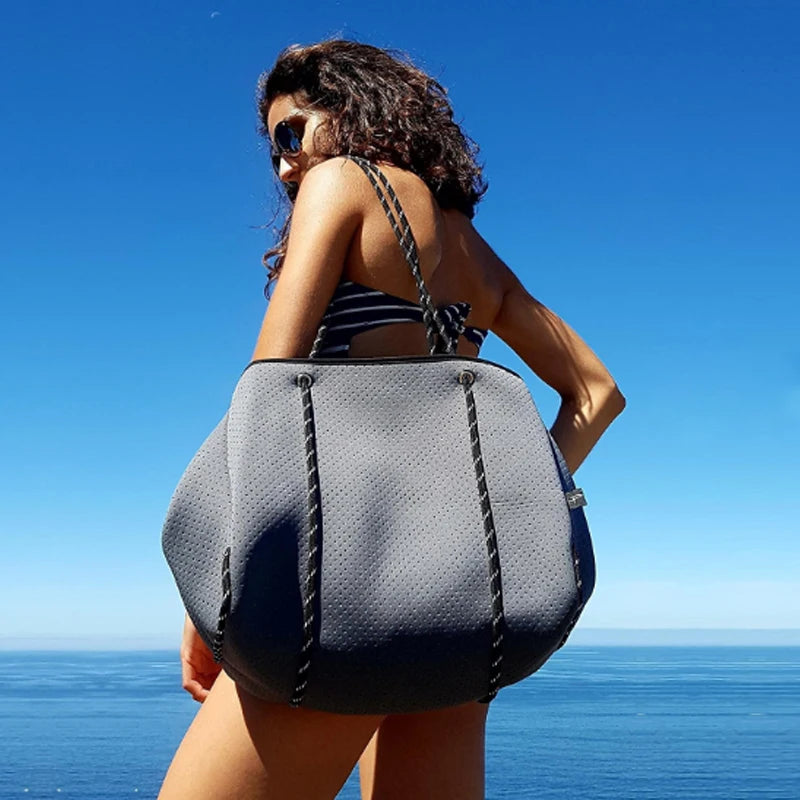 Neoprene Shoulder Handbag Casual Tote Bag for Women