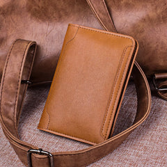 Men Women Family Leather Passport Cover Holder for Travel