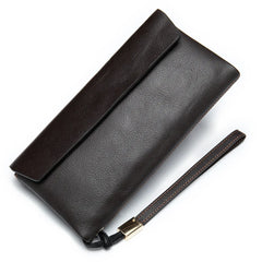 Leather Clutch Purse Women's Long Wallet Thin Purses Female Money Hand Bag