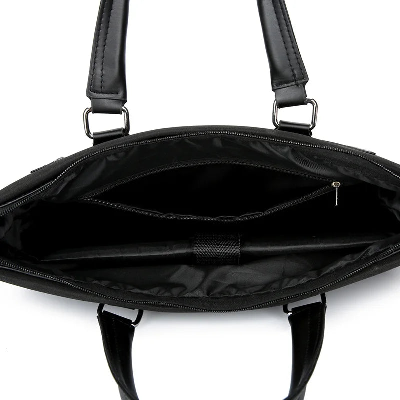 Men's Tote Bag Briefcase Casual Transverse Man Shoulder Bags Waterproof