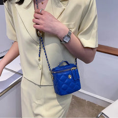 Mini Box PU Leather Crossbody Sling Bag Women Handbags And Purse Green Tote