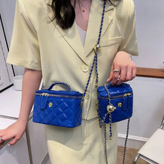 Mini Box PU Leather Crossbody Sling Bag Women Handbags And Purse Green Tote