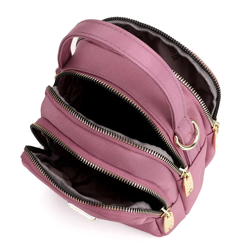 Mini Nylon Shoulder Bag Crossbody Small Purse Clutch Phone Wallet