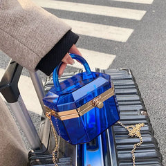 Clear PVC Jelly Party Bag Chunky Clutch Handbag