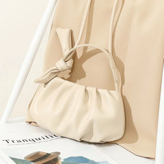 Mini Pleated Crossbody Bag Women's Small Handbag