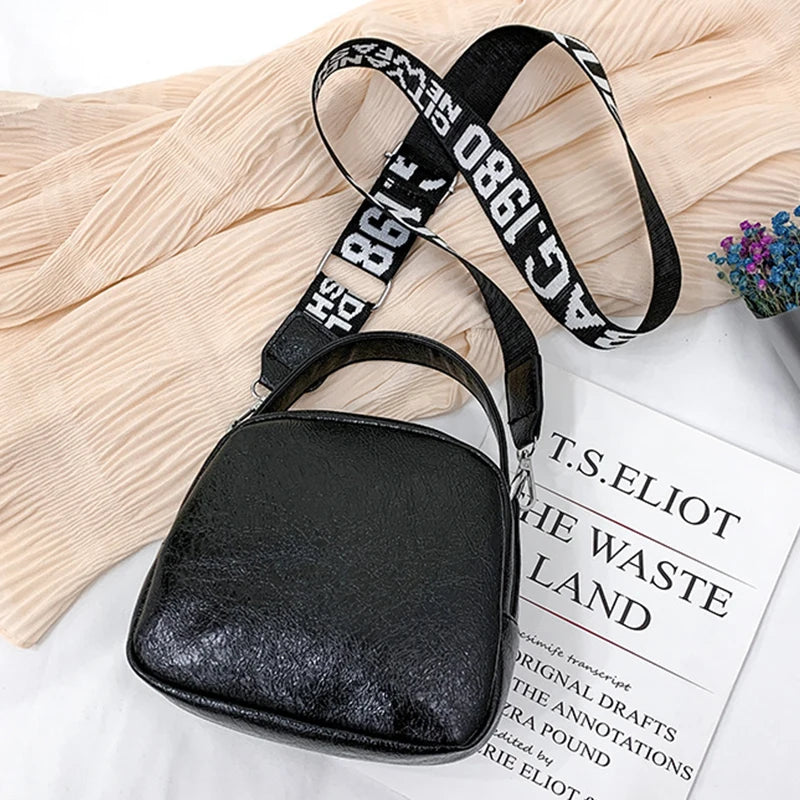 Mini Shoulder Bag Women Soft PU Leather Tote Handbags Rivet Crossbody Messenger