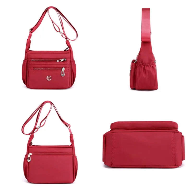 Mini Women Messenger Bag Nylon Shoulder Bags Top-handle Handbag