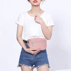 Multi-functiona Women's Fanny Pack Shoulder Bag and Chest Bag Female Belt Sac