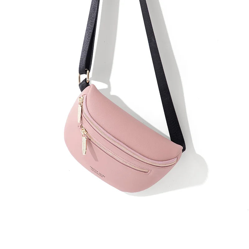 Multi-functiona Women's Fanny Pack Shoulder Bag and Chest Bag Female Belt Sac