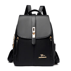 Women Travel Backpack Girls School Backapck High PU Leather Women Back pack