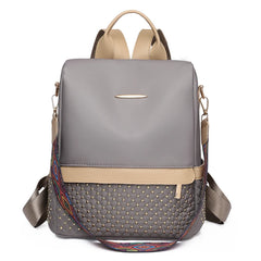 Large Capacity Women Rivet Oxford Backpack Female Backpacks