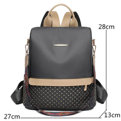 Large Capacity Women Rivet Oxford Backpack Female Backpacks