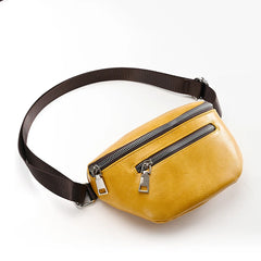 Multifunction Women's Fanny Pack Shoulder Bag Leather Chest Bag Female Belt