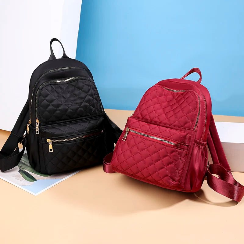 Casual Girls Small Backpack Durable Fabric Women Daypack Backpack