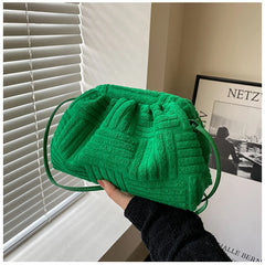 Towel Bag Handbag Women Portable Bucket Bag Chain Shoulder Bag