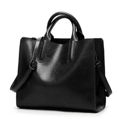 Oil Leather Bags for Women Handbag Female High Women Messenger Tote Bag
