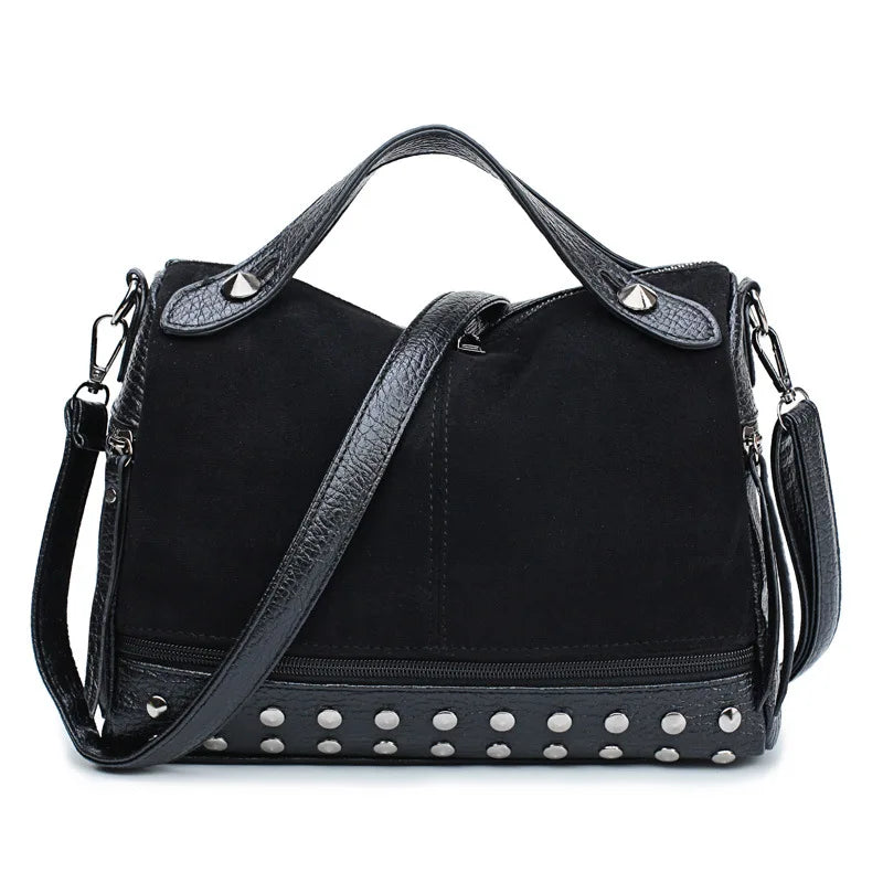 One Shoulder Bag Rivet PU Ladies Handbag Crossbody Tote Girlssac bolsa