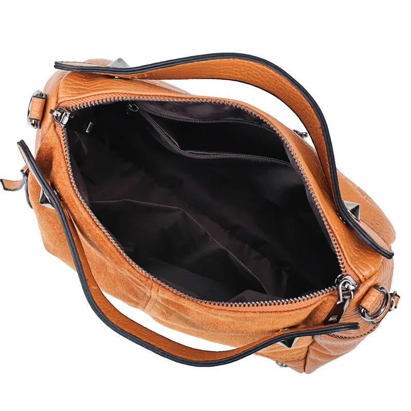 One Shoulder Bag Rivet PU Ladies Handbag Crossbody Tote Girlssac bolsa