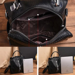 PU Leather Backpack Women Multifunction Shoulder Bookbags