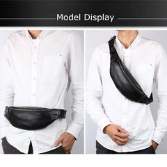 PU Leather Fanny Pack Men Waist Bag Adjustable Belt Bag Male Heuptas High Bum