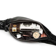 PU Leather Fanny Pack Men Waist Bag Adjustable Belt Bag Male Heuptas High Bum